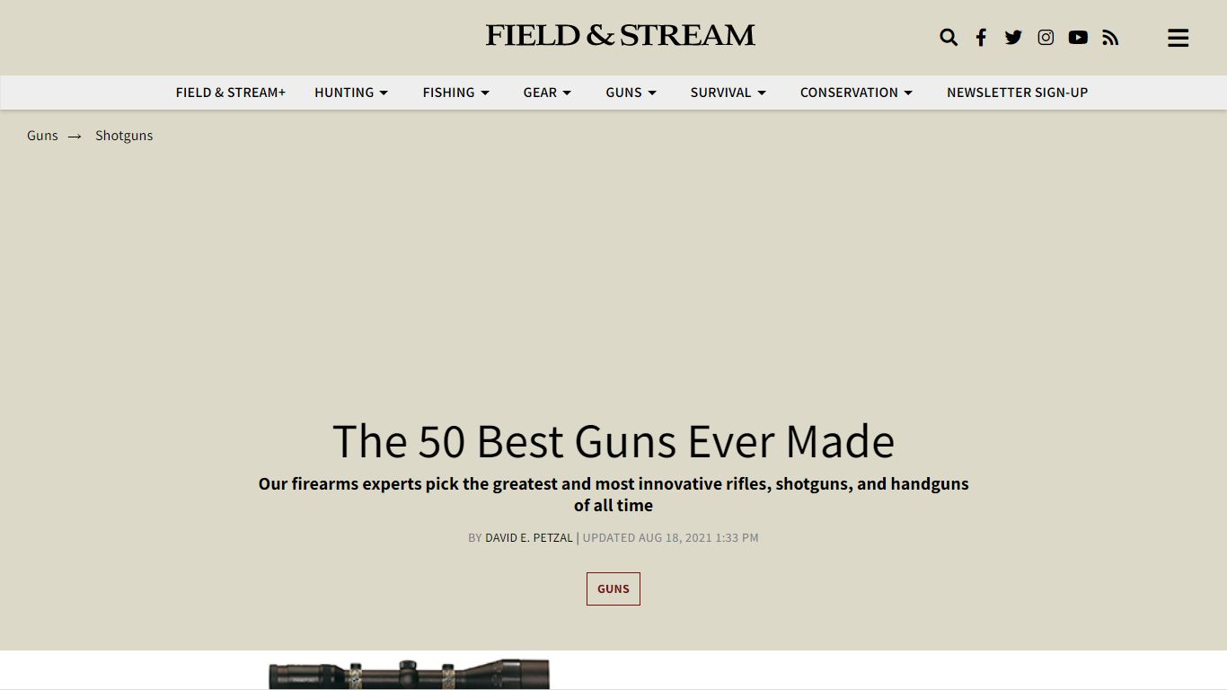 The 50 Best Guns Ever Made | Field & Stream