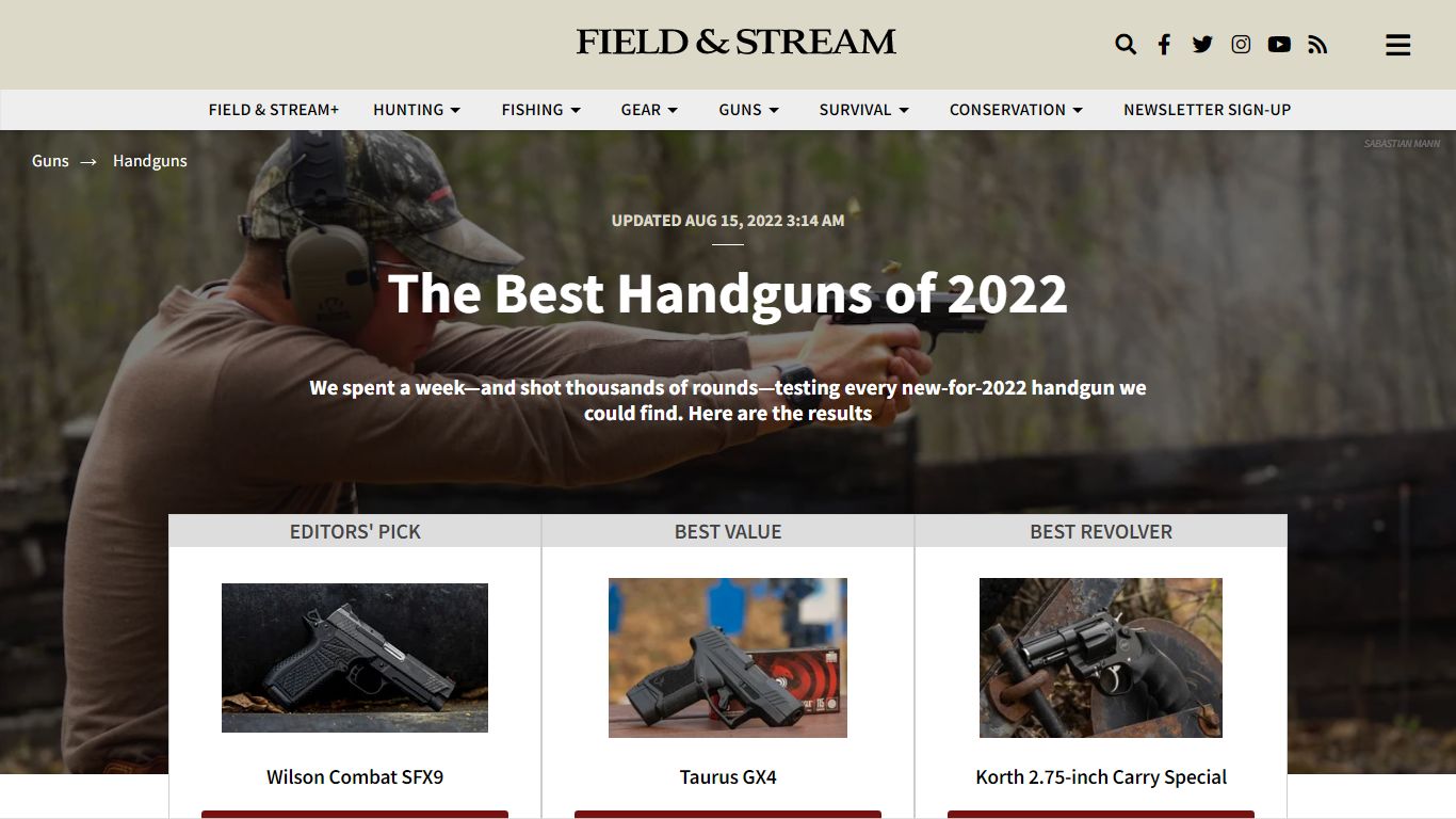 The Best Handguns of 2022 | Field & Stream